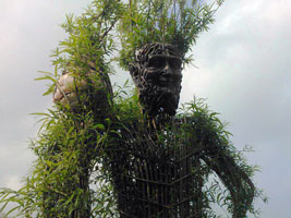 Greenman levend standbeeld Klooijenberglaan, Zwolle