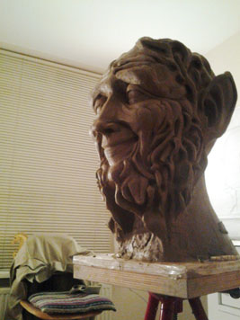 Greenman levend standbeeld Klooijenberglaan, Zwolle